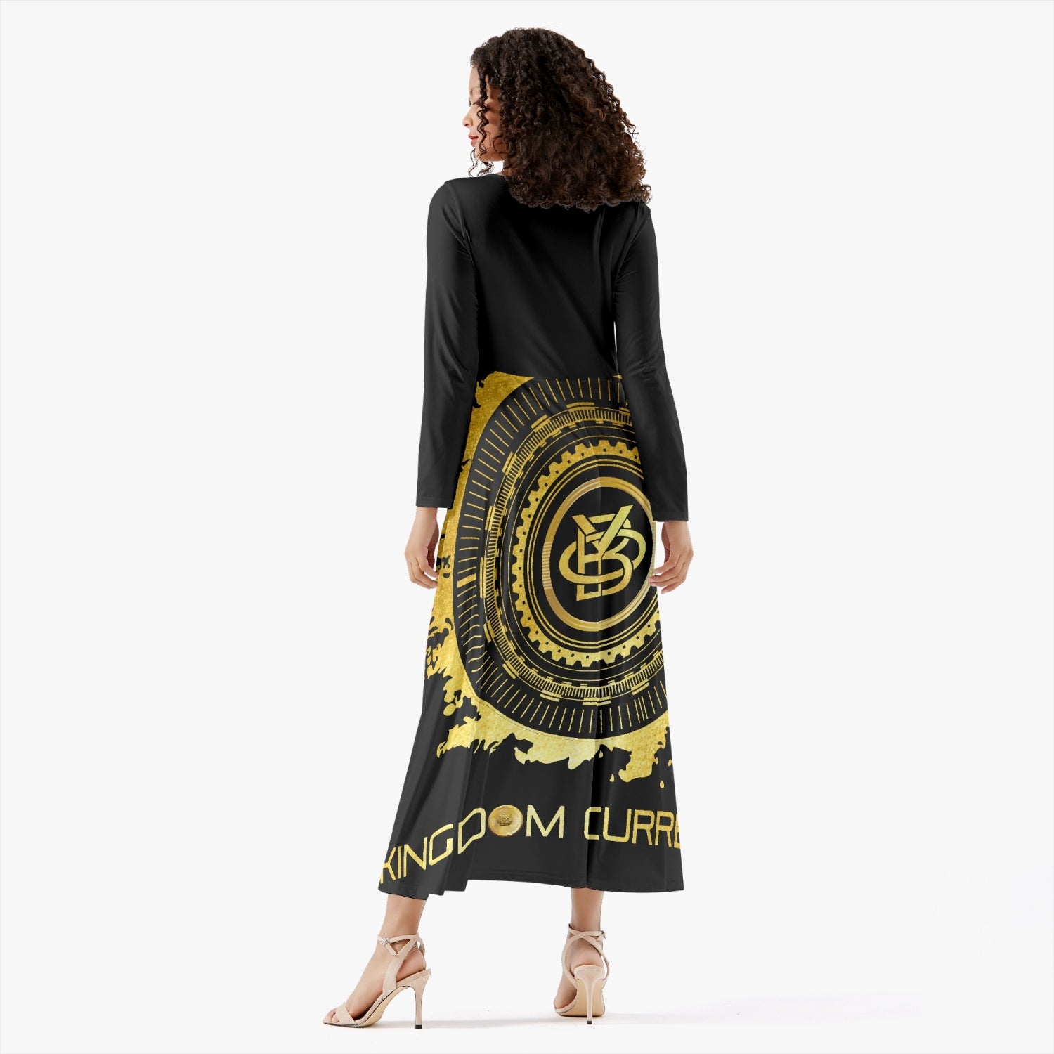 Long-Sleeve One-piece Dress