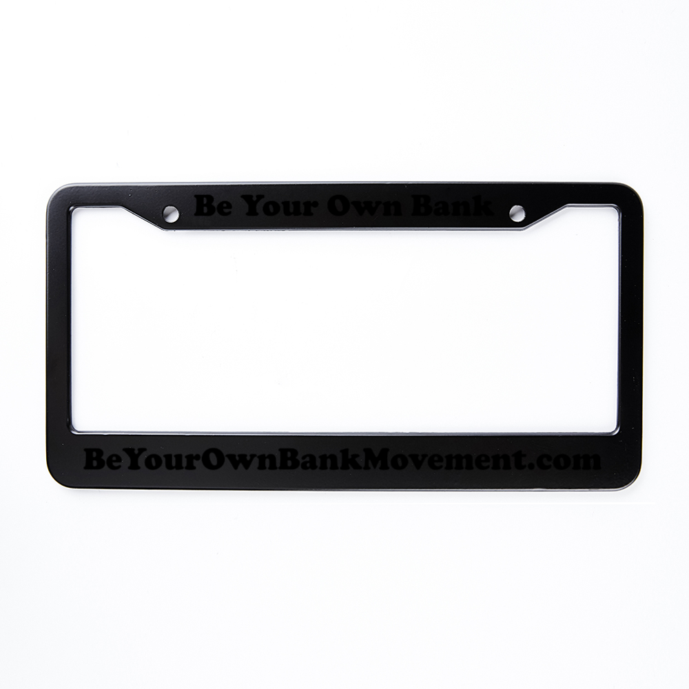 Personalized License Plate Frame, Two Hole Anti-Theft (Aluminum)