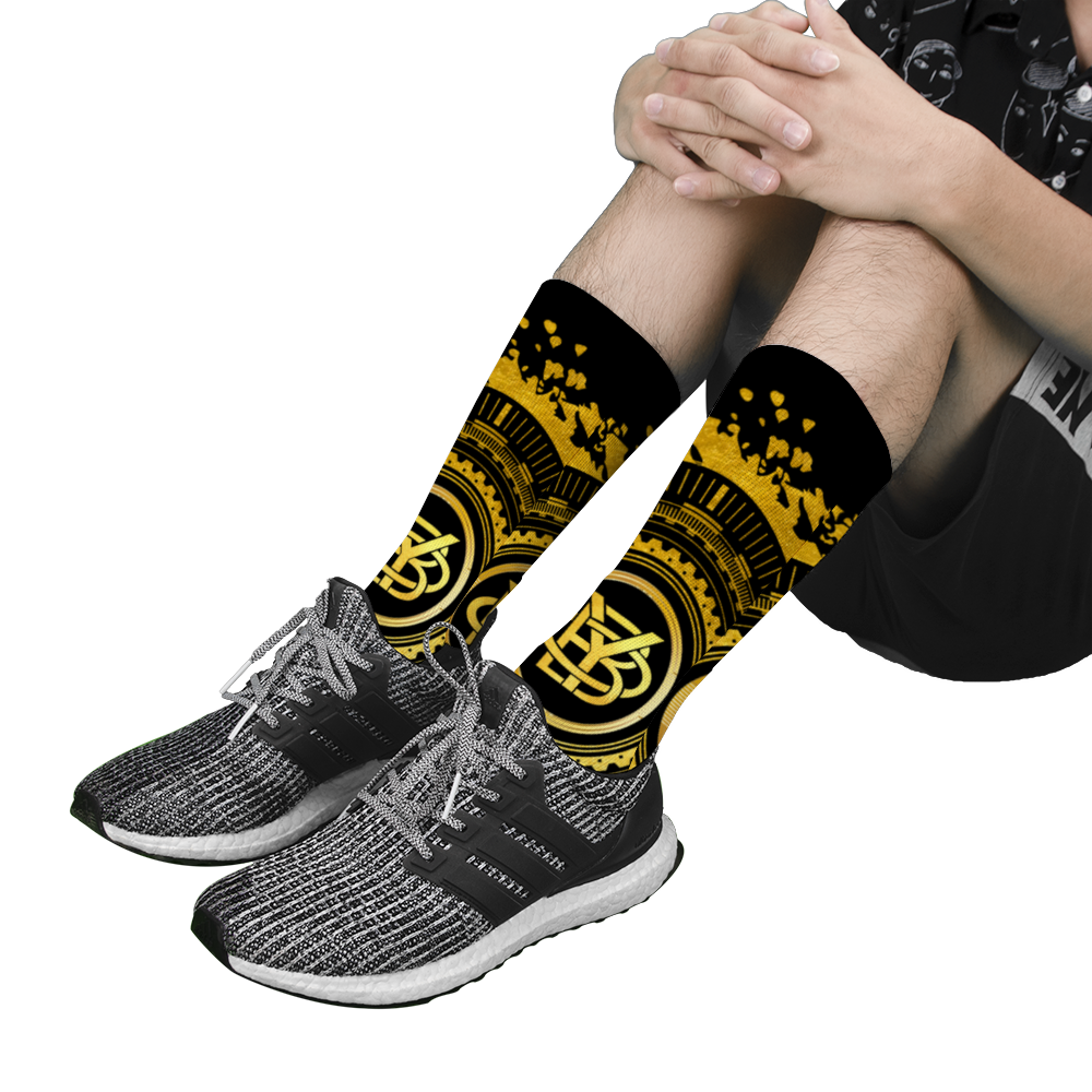 Unisex Multi Size Mid-calf Cotton Socks Sport Tube Socks